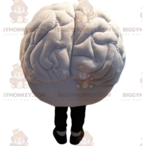 Costume da mascotte BIGGYMONKEY™ White Brain con enorme sorriso