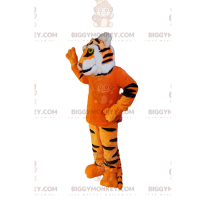 Costume de mascotte BIGGYMONKEY™ de tigre trop mignon avec un