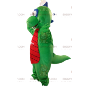 Costume da mascotte BIGGYMONKEY™ drago verde e rosso molto