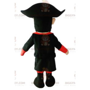 Costume de mascotte BIGGYMONKEY™ de pirate avec un costume noir