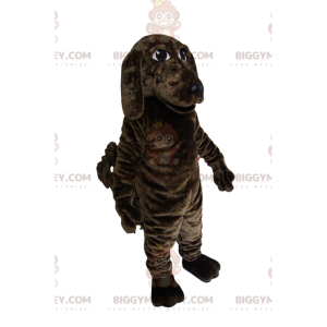 Costume de mascotte BIGGYMONKEY™ de chien marron et noir.