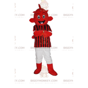 Costume da mascotte BIGGYMONKEY™ alieno rosso in abbigliamento