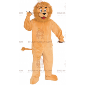 Orange Lion with Hairy Mane BIGGYMONKEY™ Mascot Costume -