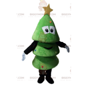 Costume da mascotte sorridente Little Green Tree BIGGYMONKEY™.