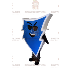 Traje de mascote Blue Lightning BIGGYMONKEY™ com óculos de sol