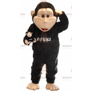 Costume de mascotte BIGGYMONKEY™ de grand singe noir -