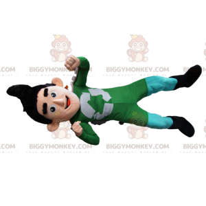 Traje de mascote de super-herói de reciclagem BIGGYMONKEY™ com