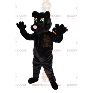 Costume de mascotte BIGGYMONKEY™ de panthère noire avec de