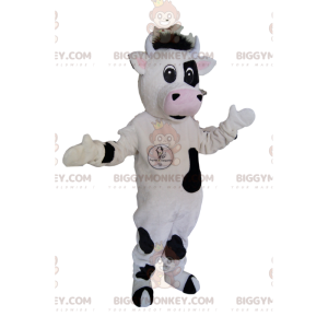 Black and White Cow BIGGYMONKEY™ Mascot Costume. cow costume -