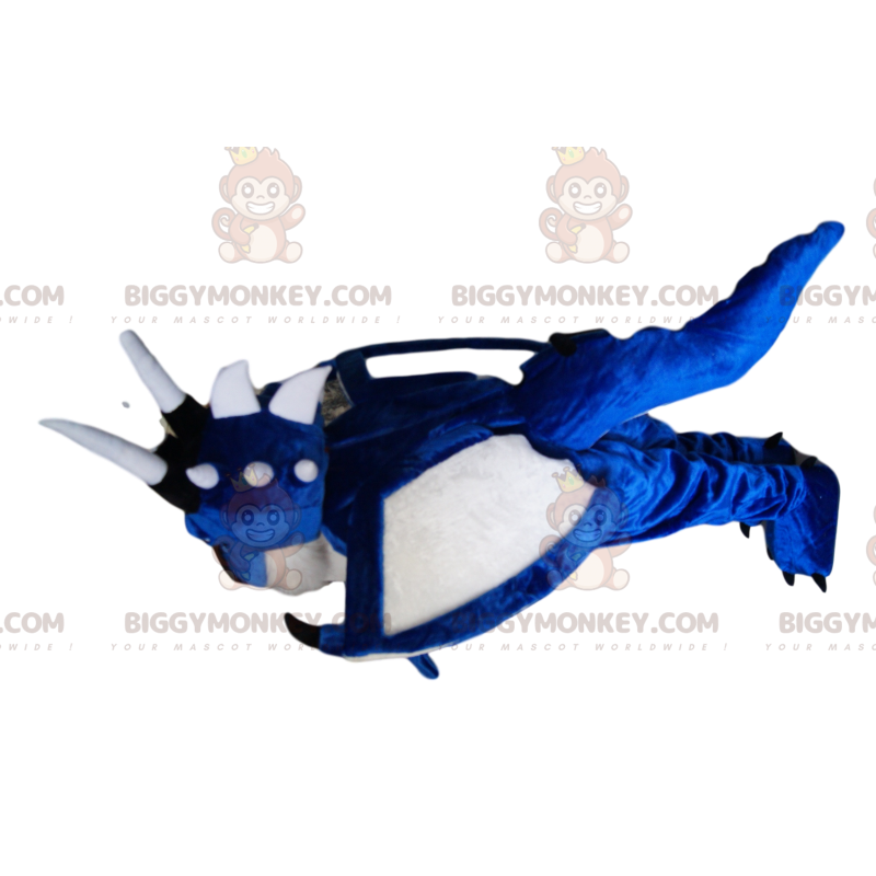 Κοστούμι μασκότ BIGGYMONKEY™ Blue and White Dragon. στολή