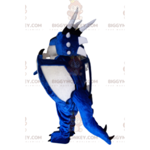 Κοστούμι μασκότ BIGGYMONKEY™ Blue and White Dragon. στολή