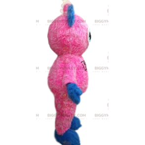 BIGGYMONKEY™ Costume da mascotte omino rosa molto morbido -