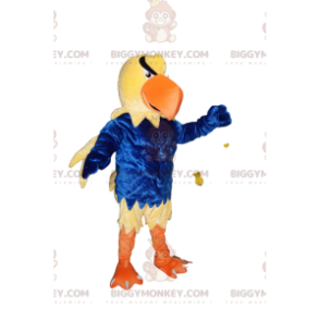 Traje de mascote Golden Eagle BIGGYMONKEY™ com roupa de veludo