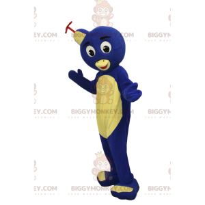 Costume de mascotte BIGGYMONKEY™ de petit pingouin bleu