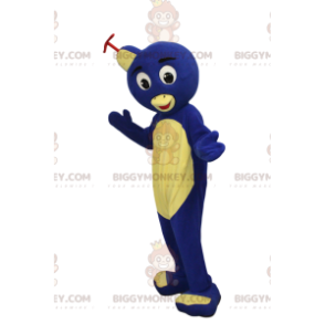 Fantasia de mascote BIGGYMONKEY™ do Pinguim Azul Feliz.