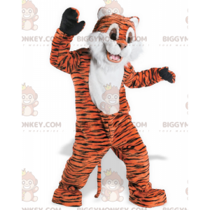 Morbido e carino costume mascotte BIGGYMONKEY™ tigre bianca e