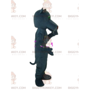 BIGGYMONKEY™ costume da mascotte di pantera grigia con