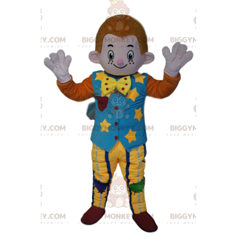 Costume de mascotte BIGGYMONKEY™ de petit bonhomme roux avec un