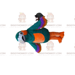 Geweldig veelkleurige papegaai BIGGYMONKEY™ mascottekostuum -