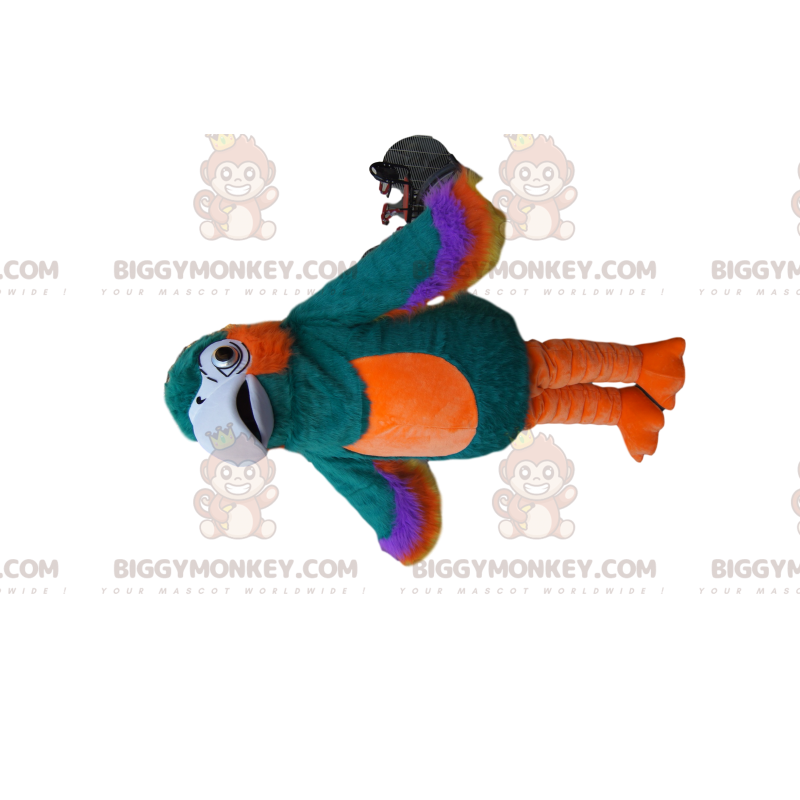 Maravilloso disfraz de mascota de loro multicolor BIGGYMONKEY™