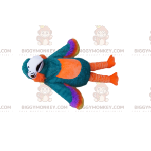 Fato de mascote maravilhoso de papagaio multicolorido