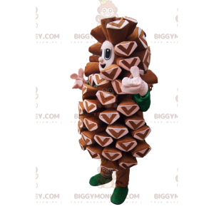 Disfraz de mascota Brown Pine Cone BIGGYMONKEY™. disfraz de