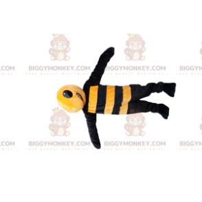 Traje de mascote BIGGYMONKEY™ de vespa agressiva amarela e