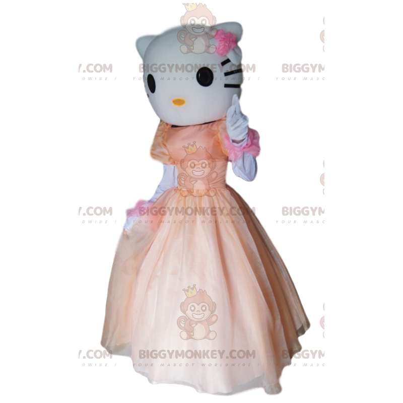 Traje de mascote BIGGYMONKEY™ da Hello Kitty, a gata branca com