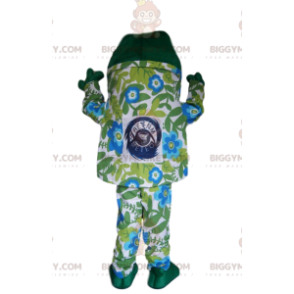 Traje de mascote de sapo BIGGYMONKEY™ com roupa de mergulho e