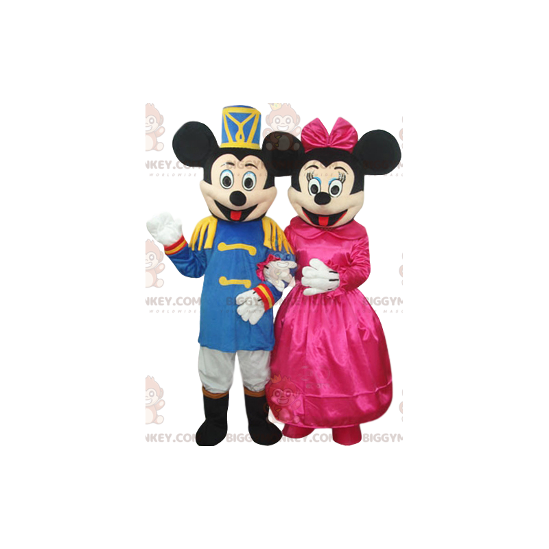 Supersnygg Mickey och Minnie Duo BIGGYMONKEY™ maskotdräkt -