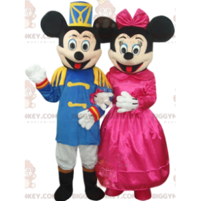 Costume da mascotte Super elegante Topolino e Minnie Duo