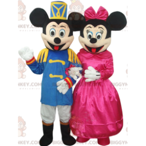 Supersnygg Mickey och Minnie Duo BIGGYMONKEY™ maskotdräkt -