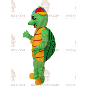 Costume de mascotte BIGGYMONKEY™ de tortue verte avec une