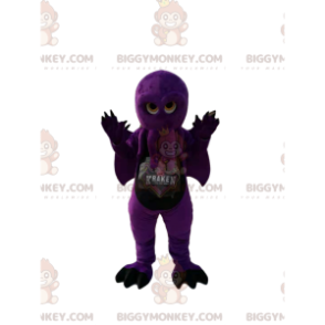 Costume de mascotte BIGGYMONKEY™ de pieuvre violette avec des