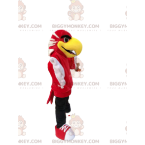 BIGGYMONKEY™ costume mascotte dell'aquila rossa con un grande