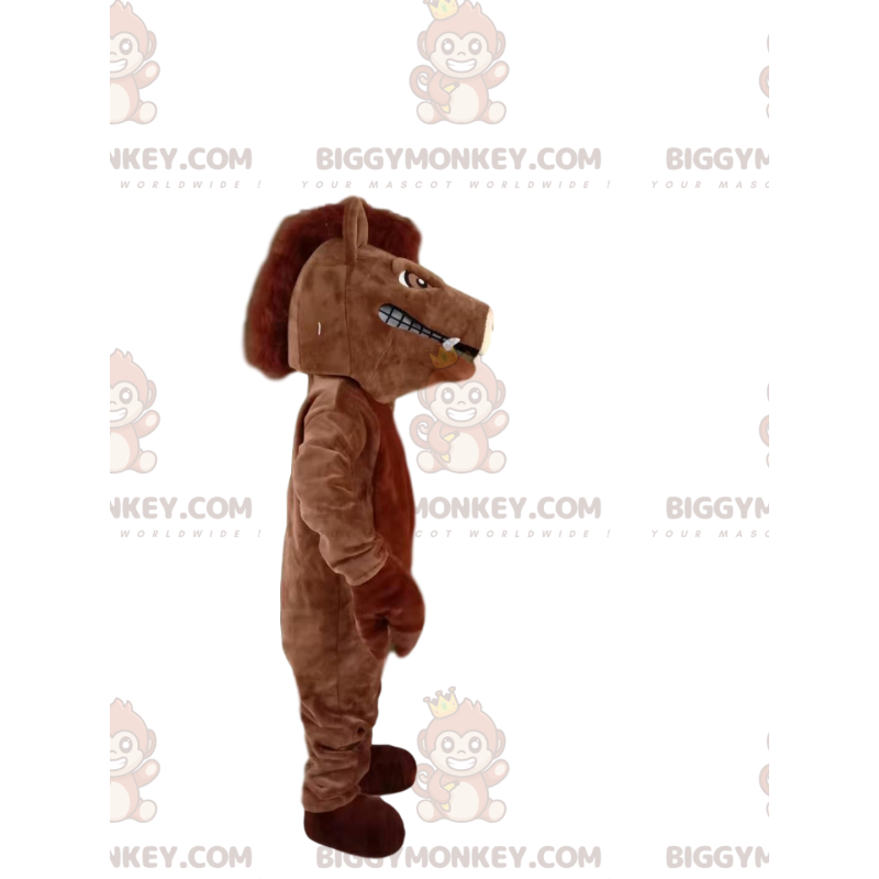 Costume mascotte BIGGYMONKEY™ cinghiale marrone molto