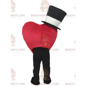 Costume da mascotte BIGGYMONKEY™ con cuore rosso sorridente e