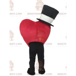 Disfraz de mascota BIGGYMONKEY™ de corazón rojo sonriente con