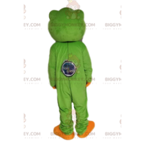 Costume de mascotte BIGGYMONKEY™ de grenouille verte très