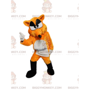 Orange og hvid ræv BIGGYMONKEY™ maskotkostume. ræve kostume -