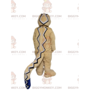 Costume de mascotte BIGGYMONKEY™ de serpent beige amusant.