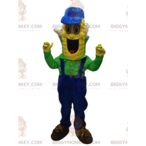 Divertido traje de mascote BIGGYMONKEY™ de milho com macacão