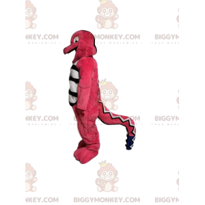 Divertente costume da mascotte BIGGYMONKEY™ lucertola rosa.