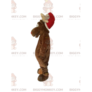 Costume de mascotte BIGGYMONKEY™ de renne avec un chapeau de
