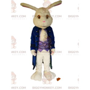 Costume de mascotte BIGGYMONKEY™ de lapin blanc avec une grande