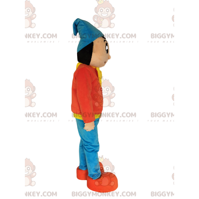 Costume da mascotte personaggio Noddy BIGGYMONKEY™. Costume