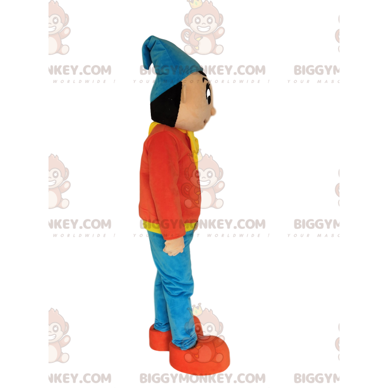 Costume de mascotte BIGGYMONKEY™ du personnage Oui-oui. Costume