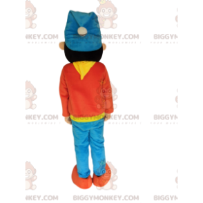 Costume de mascotte BIGGYMONKEY™ du personnage Oui-oui. Costume