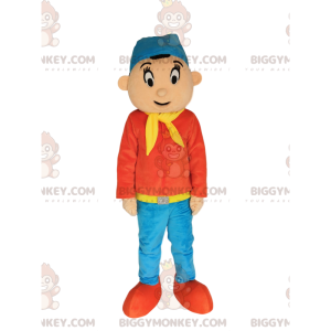 Costume de mascotte BIGGYMONKEY™ du personnage Oui-oui. Costume