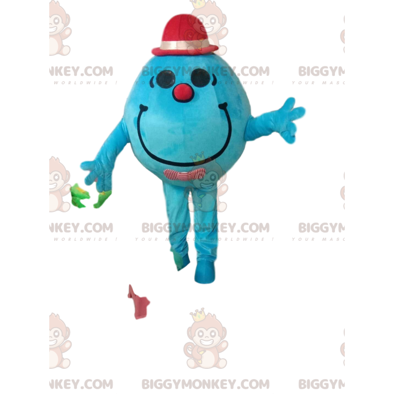 Disfraz de mascota BIGGYMONKEY™ de hombre redondo turquesa con